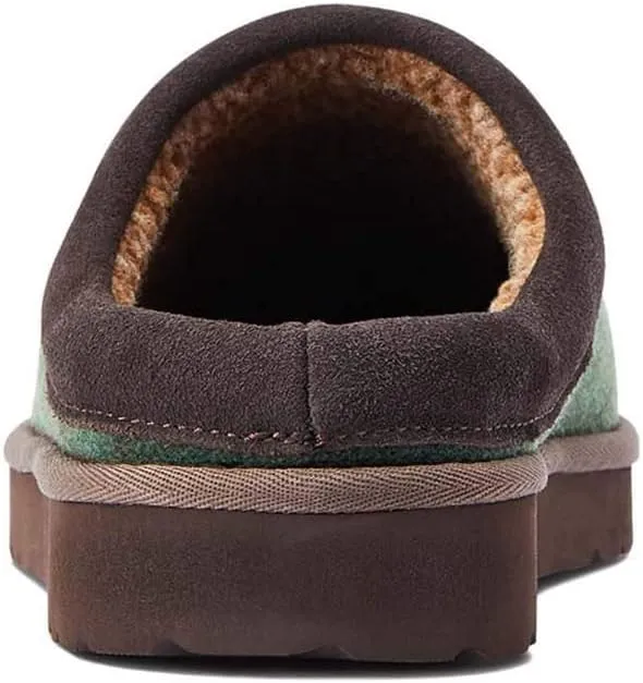 ARIAT Men's 93 Liberty Indoor/Outdoor Sherpa Lined Soft Comfortable Warm Wool Slippers with EVA Outsole