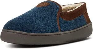 ARIAT Men's Lincoln Wool & Suede Warm Soft Comfortable Indoor Outdoor Slippers with Sherpa Lining & Tpr Soles