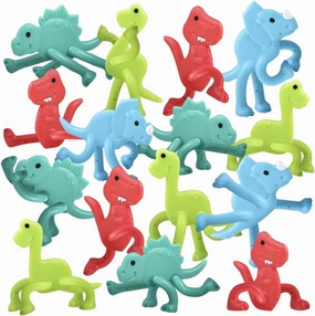ArtCreativity Mini Dinosaur Bendable Toys (Set of 48), Small Dino Figures Bendy Toys for Kids in 4 Colors, Great Dinosaur Party Favors, Birthday Party Goodie Bag Stuffers and Pinata Fillers
