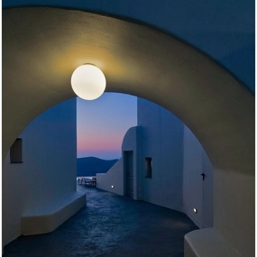 Artemide Dioscuri LED Ceiling Light | Handblown Glass - 35 cm - 120V