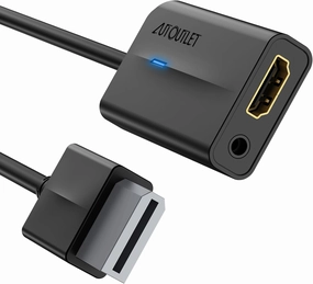AUTOUTLET Wii Hdmi Converter Wii Adapter Hdmi Support 720P 1080P with 3.5MM Audio HD Video Output Adapter Compatible with Wii