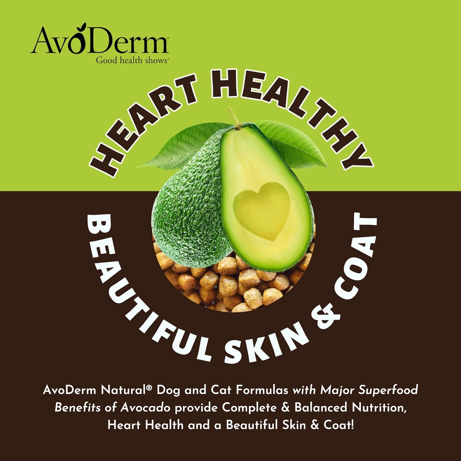 AvoDerm Natural Advanced Senior Health Dry Dog Food, Lamb Recipe, Grain Free, 24 lbs