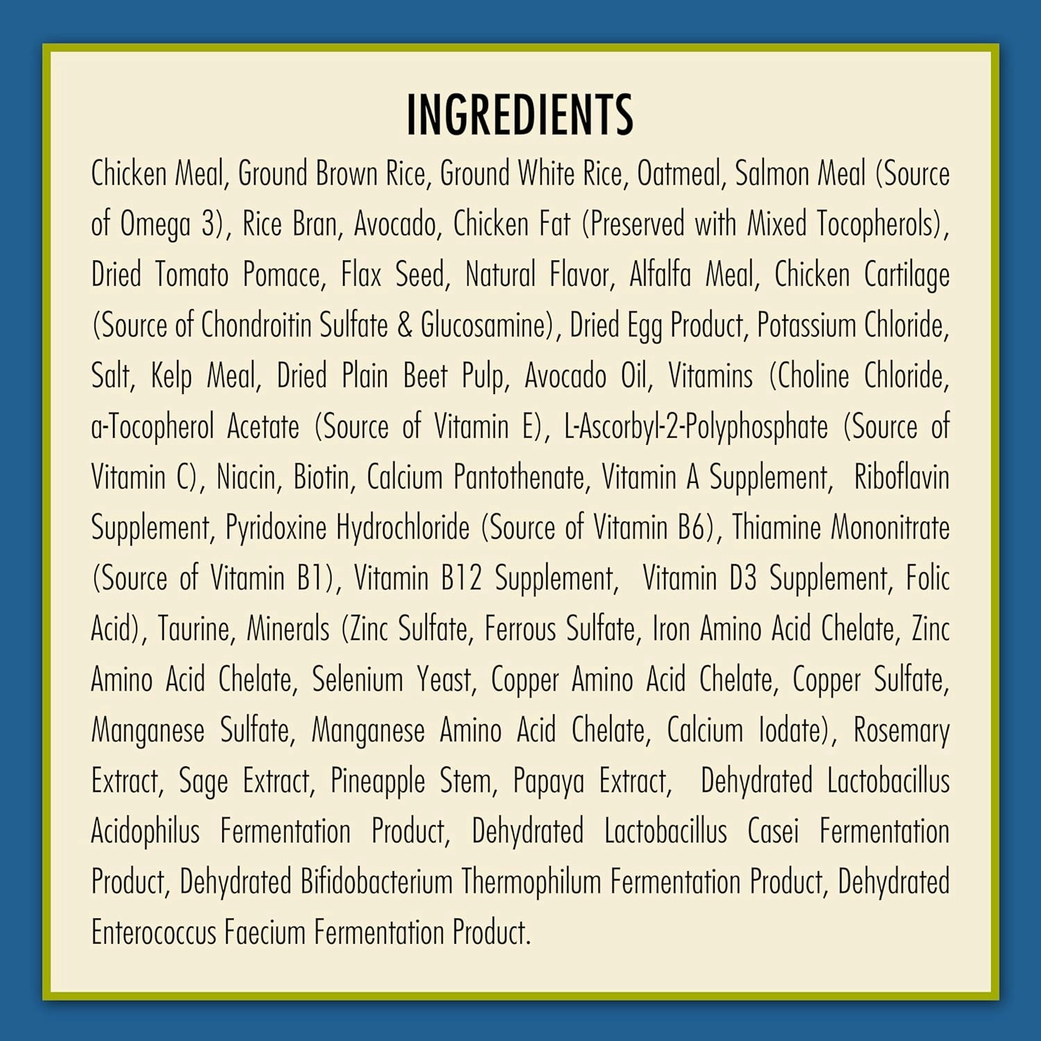 AvoDerm Natural Chicken Meal & Brown Rice Formula Large Breed Dry Dog Food, For Pet Food Allergy Support, 26 lb