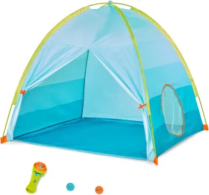 B. toys Project 'n' Play Tent - Sports & Outdoor/Indoor Kids' Tent with Flashlight Projector 2 Image Reels 3 Years 