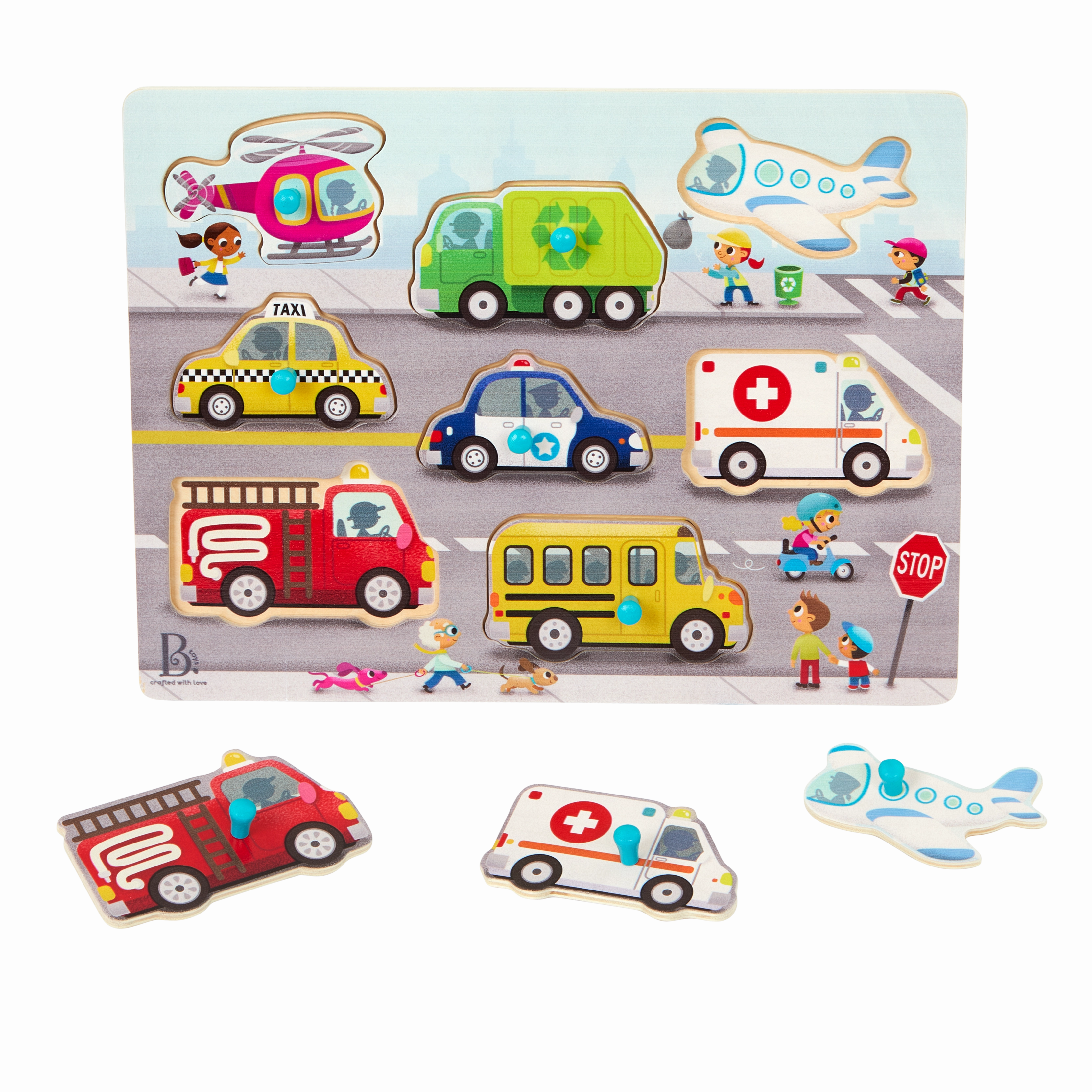 B. toys – Peek & Explore - Vehicles