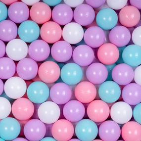 Ball Pit Pack of 100 - BPA Free, Crush Proof Plastic Balls for Tent, Playhouse, Children's Toy, Party - Macaron Ocean Colors 2.15 Inch
