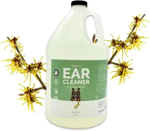Bark2Basics Dog Ear Cleaner, 1 Gallon - All Natural, Witch Hazel, Gentle Aloe Vera and Chamomile Extract Base, Breaks Through Tough Wax and Debris, Soap-Free