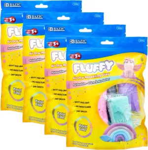BAZIC Air Dry Clay 6 Pastel Color 3 oz, Light Modeling Dough Art Craft Slime, Non Toxic Gift for Artist Kids Toddler Boys Girls, 4-Packs