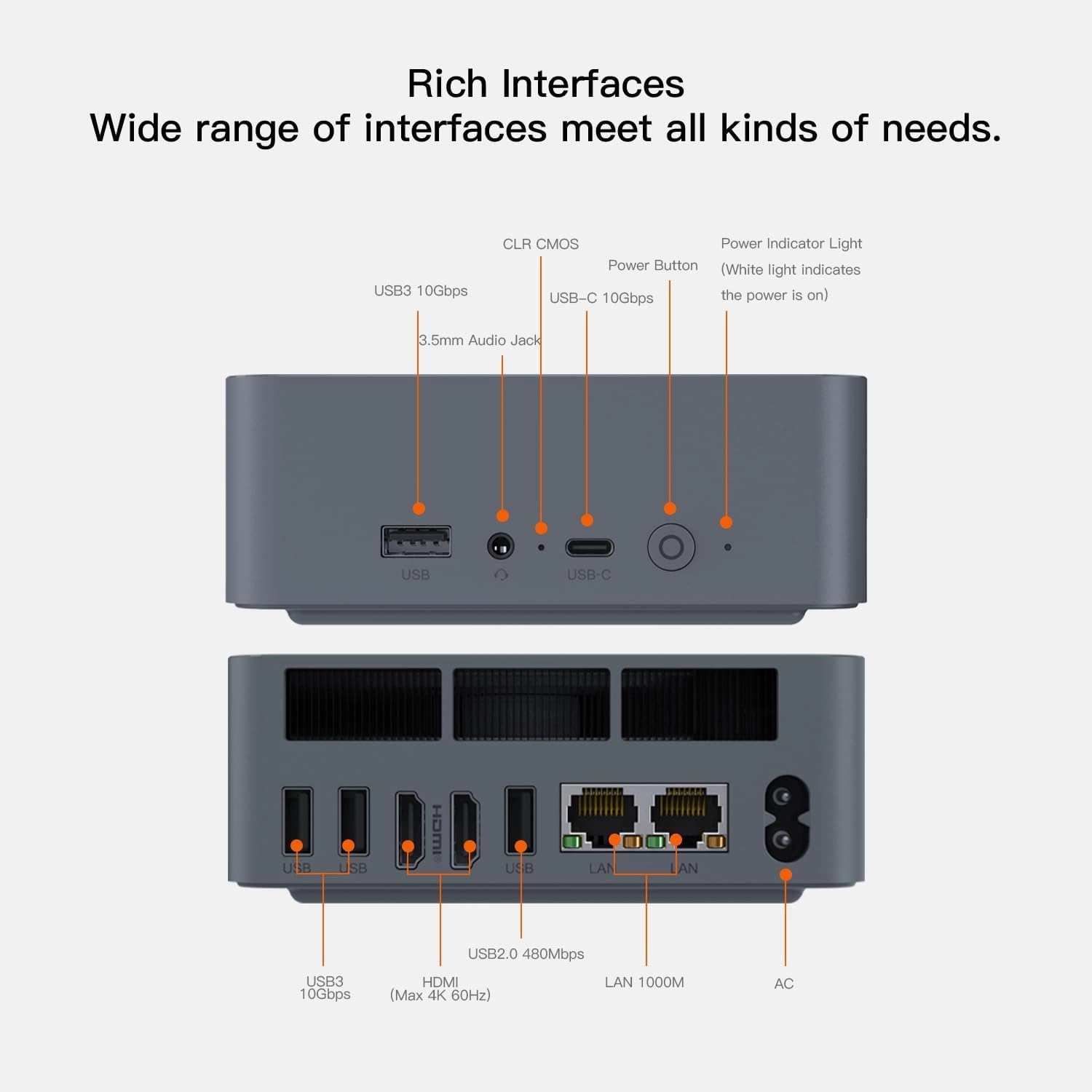 Beelink Mini PC, AMD Ryzen 7 5825U(6nm, 8C/16T) up to 4.5GHz, Mini Computer 32GB DDR4 RAM 500GB PCIe3.0x4 SSD, Micro PC 4K@60Hz Dual HDMI Display/WiFi6/BT5.2/Office/Home/HTPC/W-11 Pro
