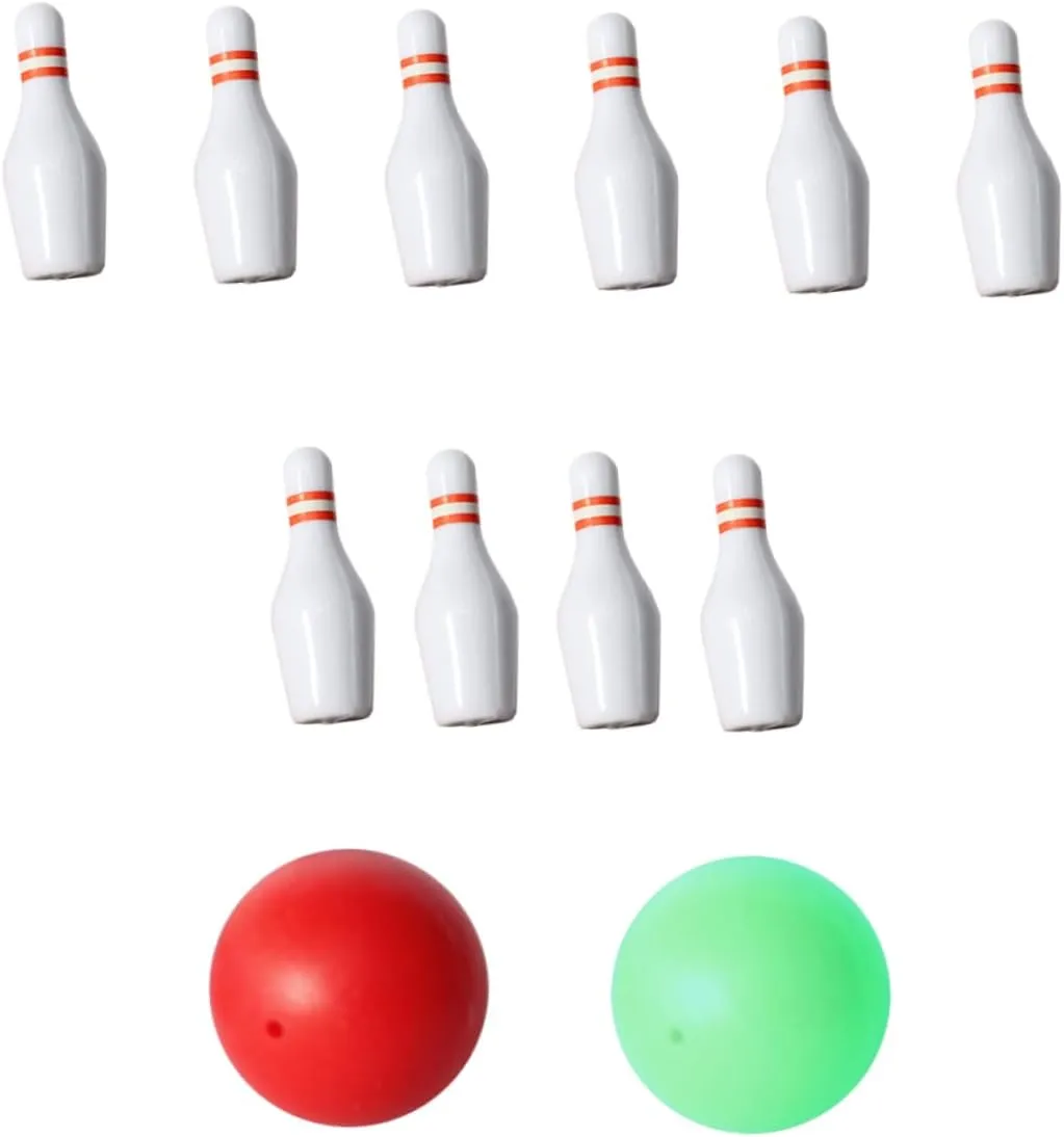 BESPORTBLE 1 Set Miniature Bowling Set Dollhouse Bowling Models Compact Sports Decoration for Adults Present for Family Fun Hands Play