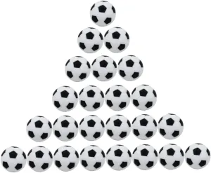 BESPORTBLE 24Pcs Tabletop Soccer Balls Footballs for Desk Game Accessories Mini Soccer Replacement Balls for Indoor Play and Family Fun