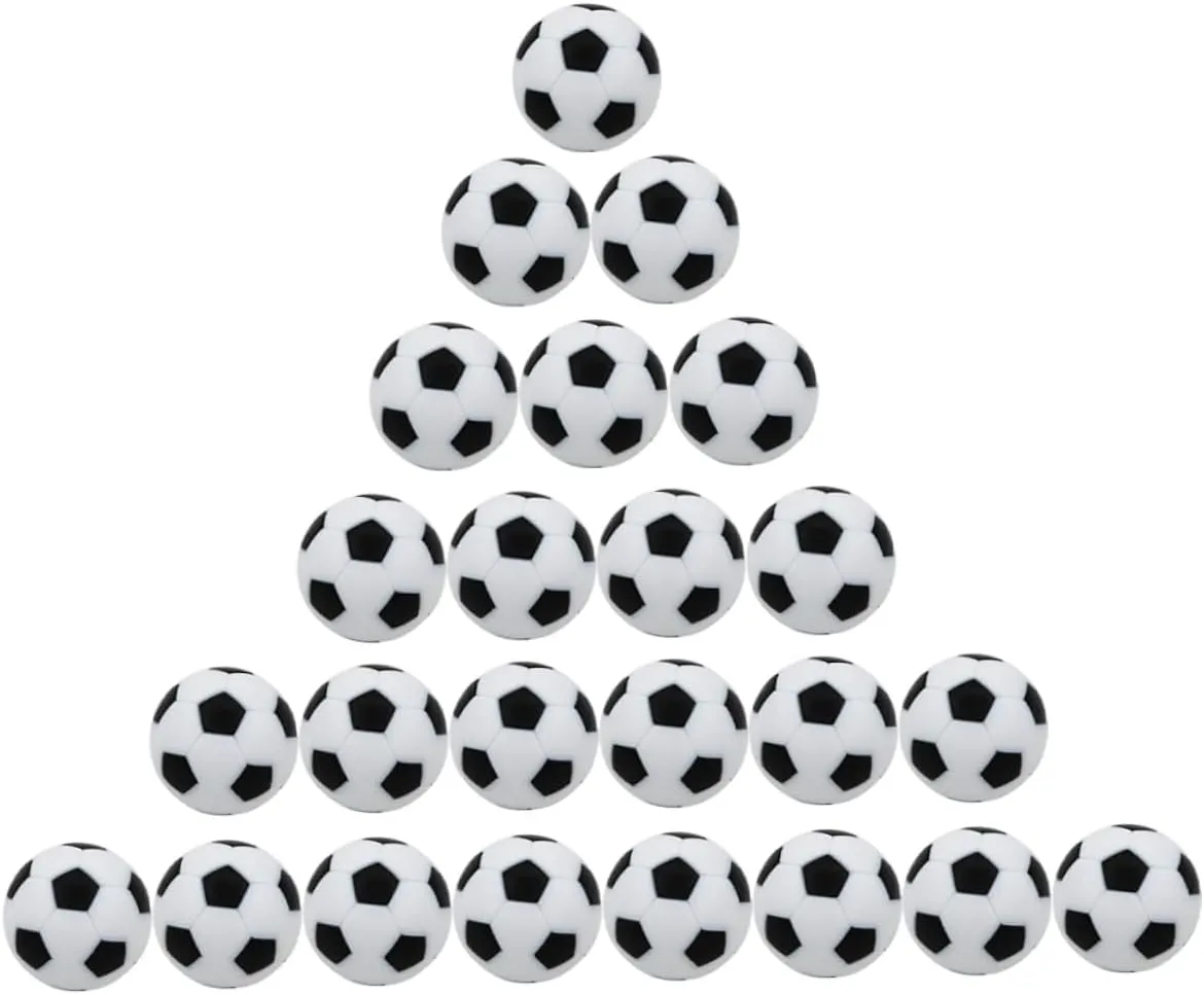BESPORTBLE 24Pcs Tabletop Soccer Balls Footballs for Desk Game Accessories Mini Soccer Replacement Balls for Indoor Play and Family Fun