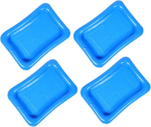 BESTonZON 4pcs Interactive Fishing Game Holder for Portable Bathtub Ice Serving Bar for Outdoor Beach Fun and Summer Parties