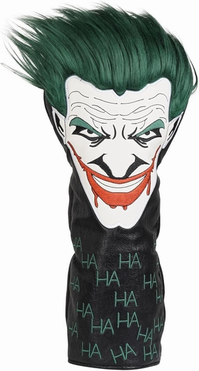Big Crazy Golf Club Head Cover Funny Unique Headcovers Driver Headcovers Fairway Woods, Hybrids Woods, Soft Lining Golf Gift Birthday Gifts Joker Bear Hammerhead Sharks Friends (JokerⅡ)