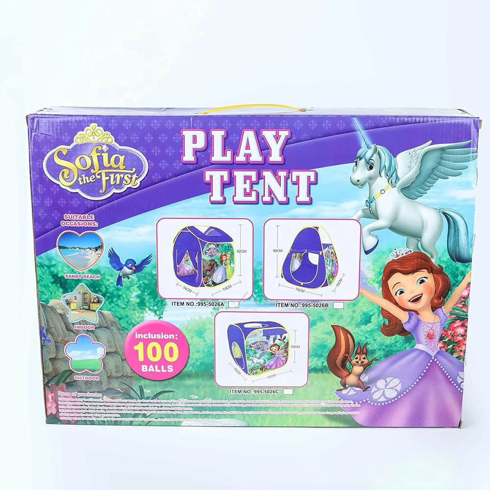Big Tent House for Kids with 100 Soft Plastic Balls – Fun Indoor & Outdoor Playhouse