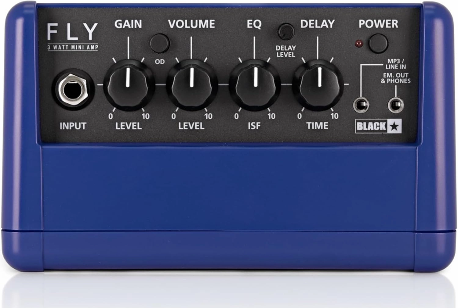 Blackstar Fly 3 Mini Amp - Royal Blue Bundle with Instrument Cable, Picks, and Austin Bazaar Polishing Cloth