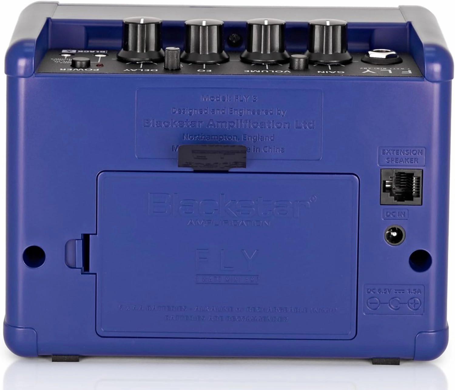Blackstar Fly 3 Mini Amp - Royal Blue Bundle with Instrument Cable, Picks, and Austin Bazaar Polishing Cloth