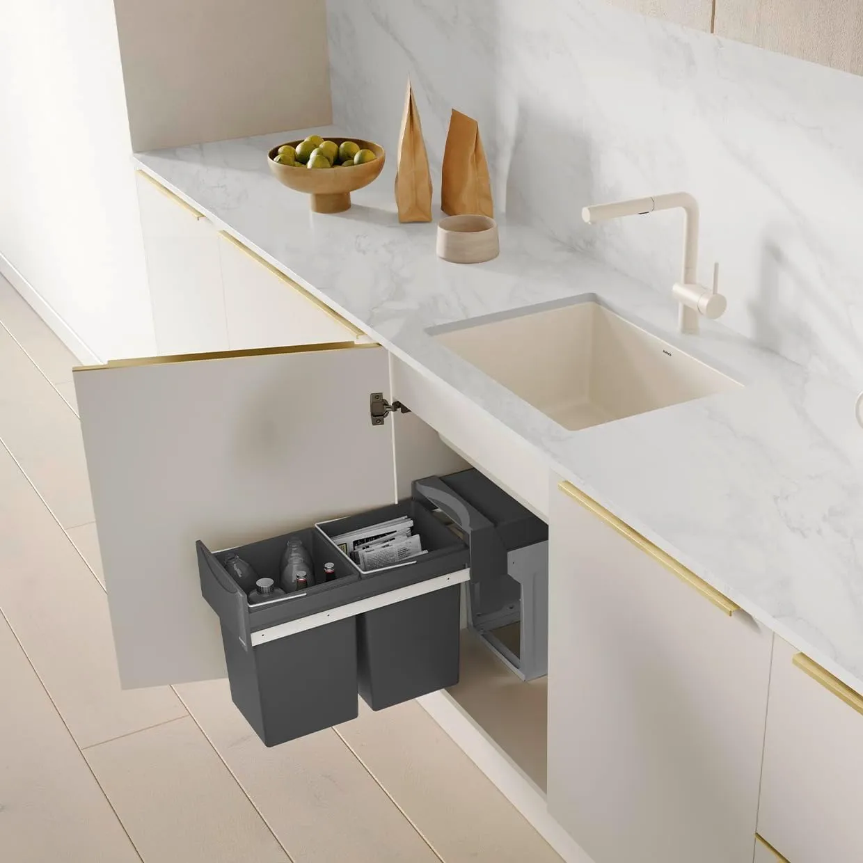 BLANCO 527402 Precis 24" Undermount Single Bowl Kitchen Sink - Soft White