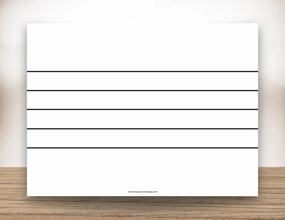 Blank Staff Magnetic White Board