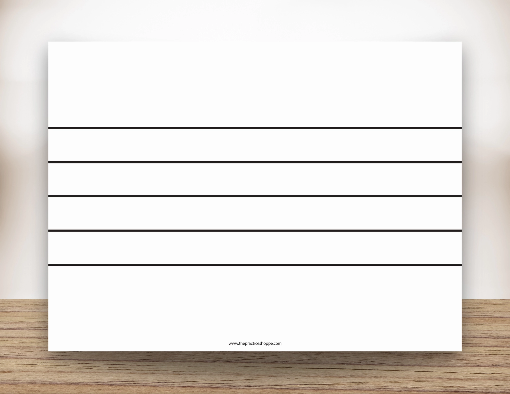 Blank Staff Magnetic White Board