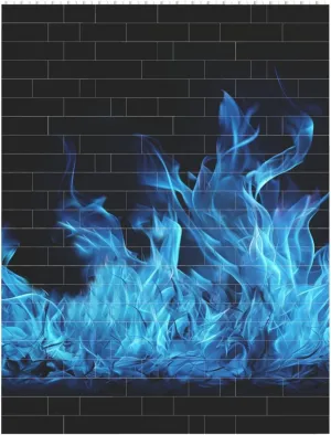 Blue Flame Building Block Puzzle Personalized Building Bricks for Adults Square Shaped Block Puzzle Building Brick Block Puzzles Valentine's Day Gifts for Home Decor Brick Puzzle