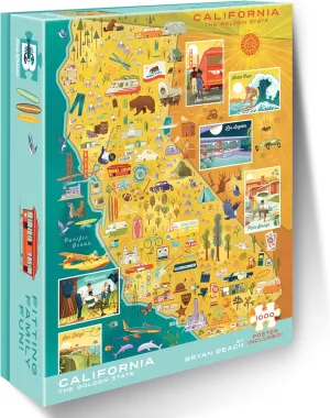 Blue Lobster 1000 Piece Puzzle (California: The Golden State)