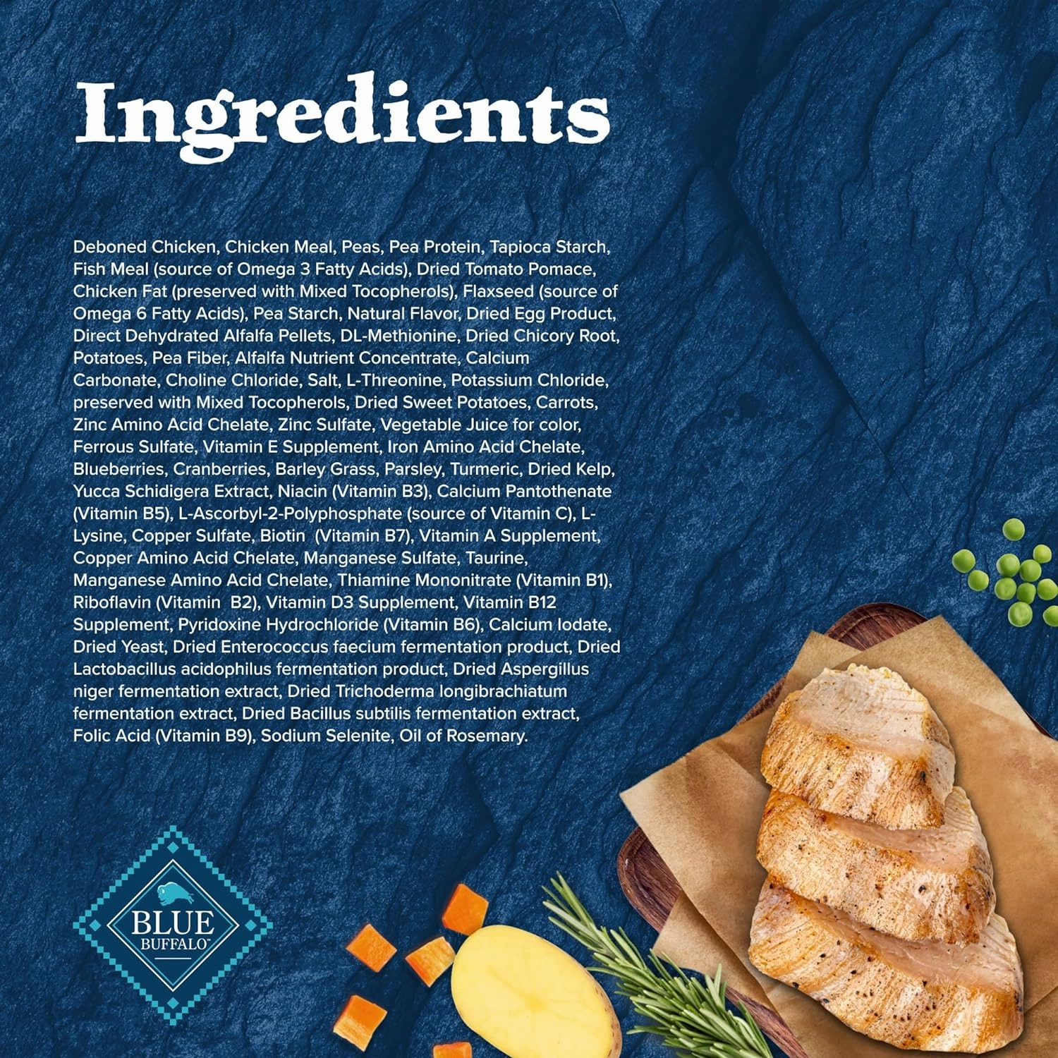 Blue Buffalo Wilderness Adult High-Protein Dry Dog Food with Real Chicken, Grain-Free, Made in the USA with Natural Ingredients, Chicken, 4.5-lb Bag