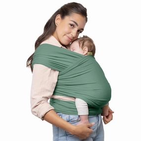 Boba Baby Wrap Carrier - Original Baby Carrier Wrap, Baby Sling for Newborns - Baby Wearing Essentials - Newborn Wrap Swaddle Holder, Newborn to Toddler Infant Baby Sling, 7-35 lbs (Sage Green)