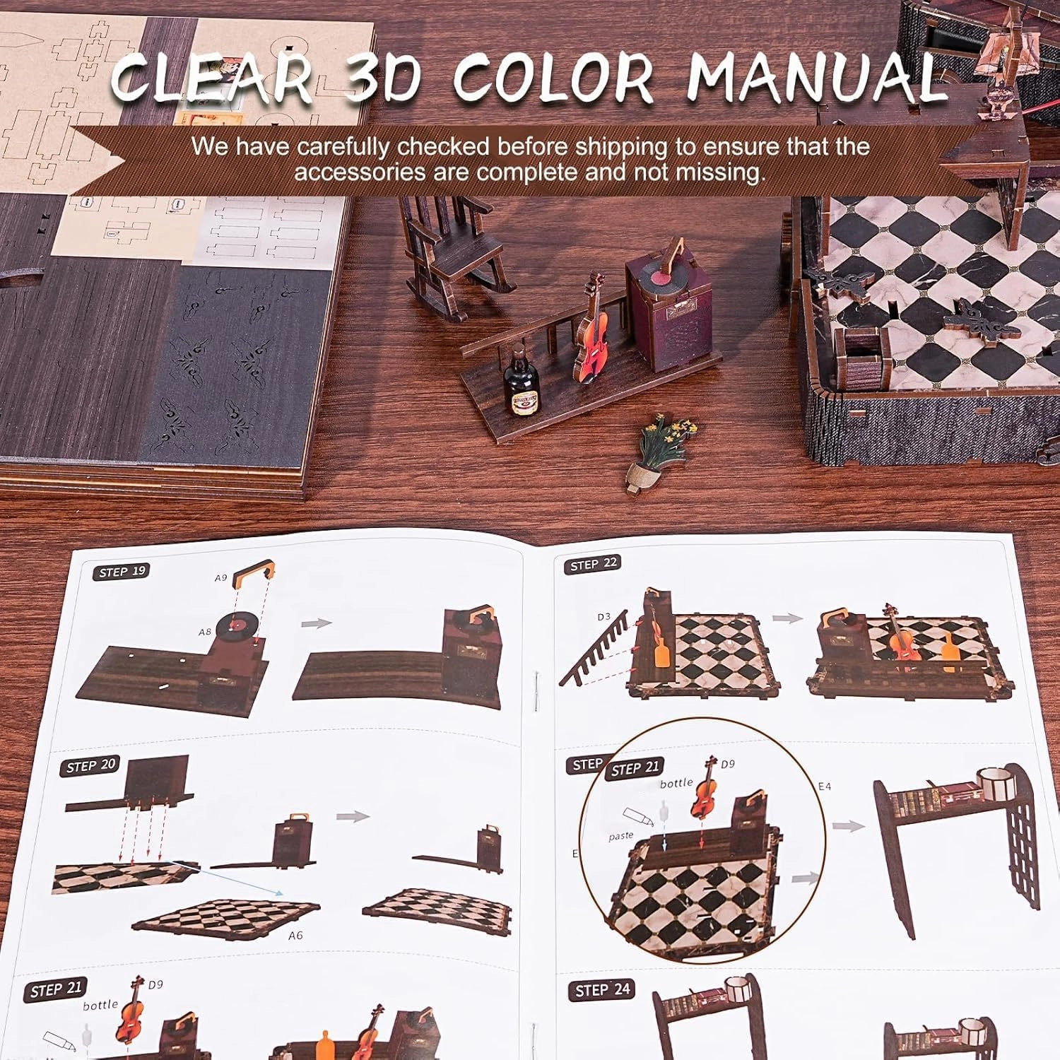 Book Nook Kit for Adults, DIY Miniature Booknook Kit with Led Light, 3D Wooden Bookshelf Puzzle Booknook Insert Decor Crafts for Adults Teen Gifts (Holmes Detective Agency)