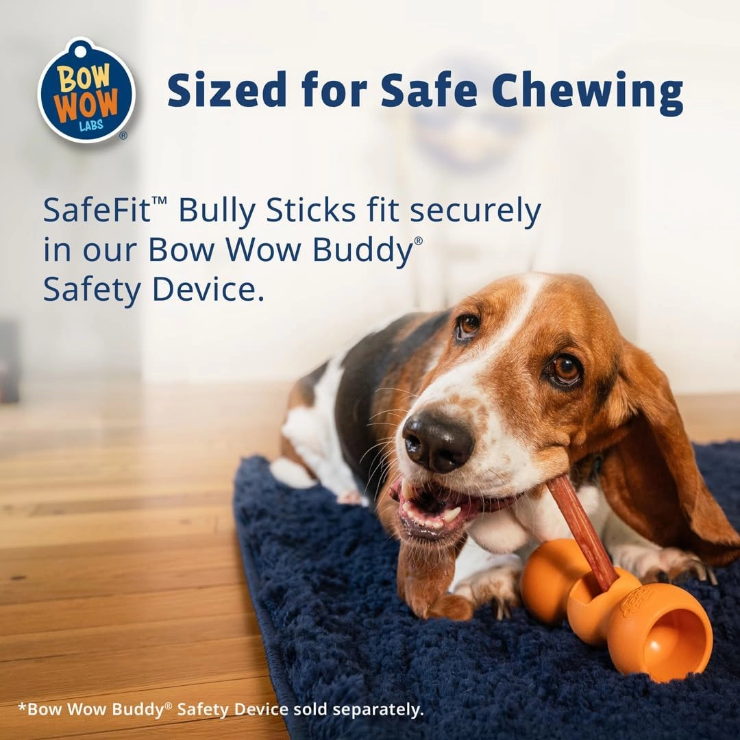Bow Wow Labs 6" SafeFit 100% Beef Bully Sticks - 10 Pack (Jumbo)