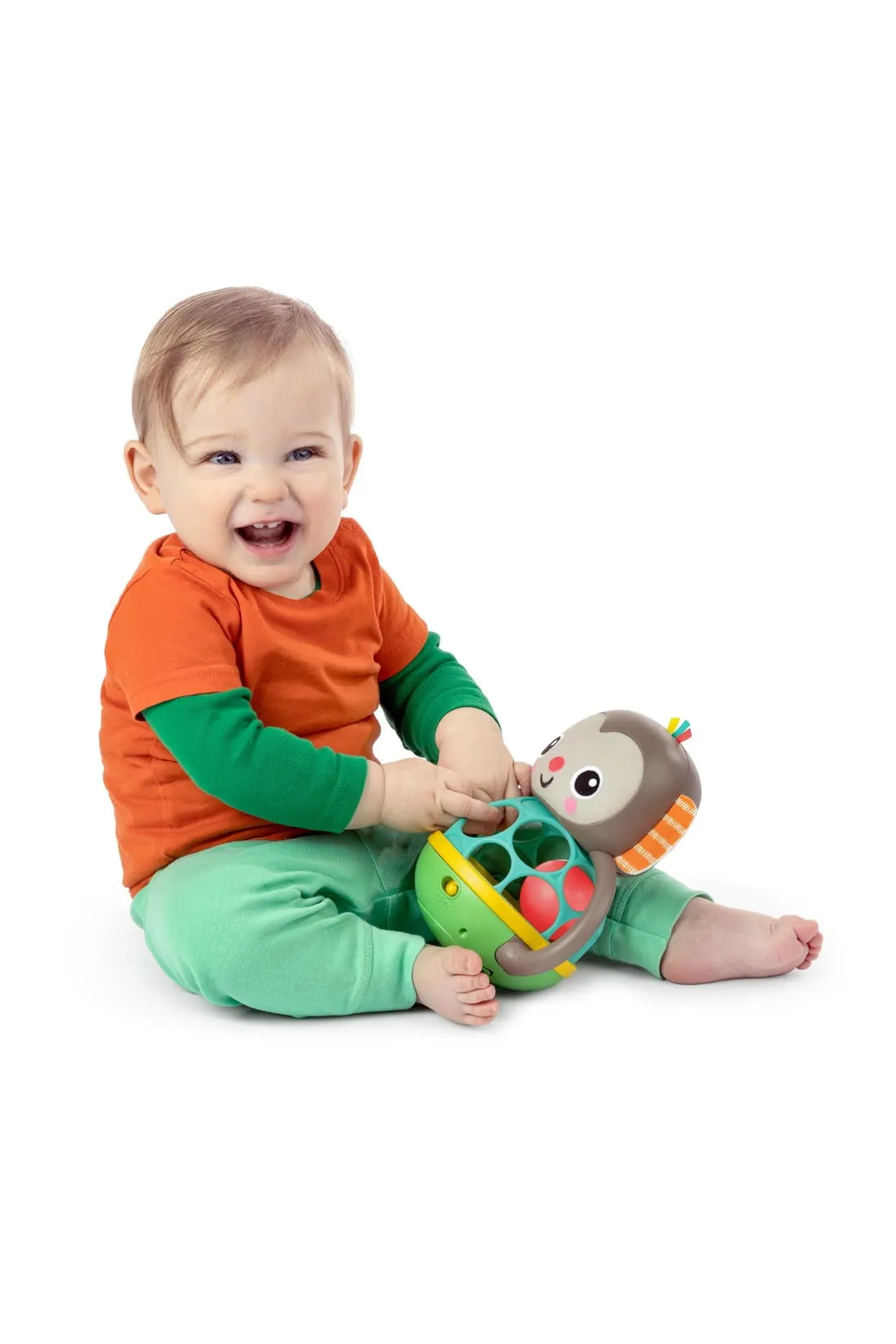 Bright Starts Grab & Giggle Monkey Multi-Sensory Toy
