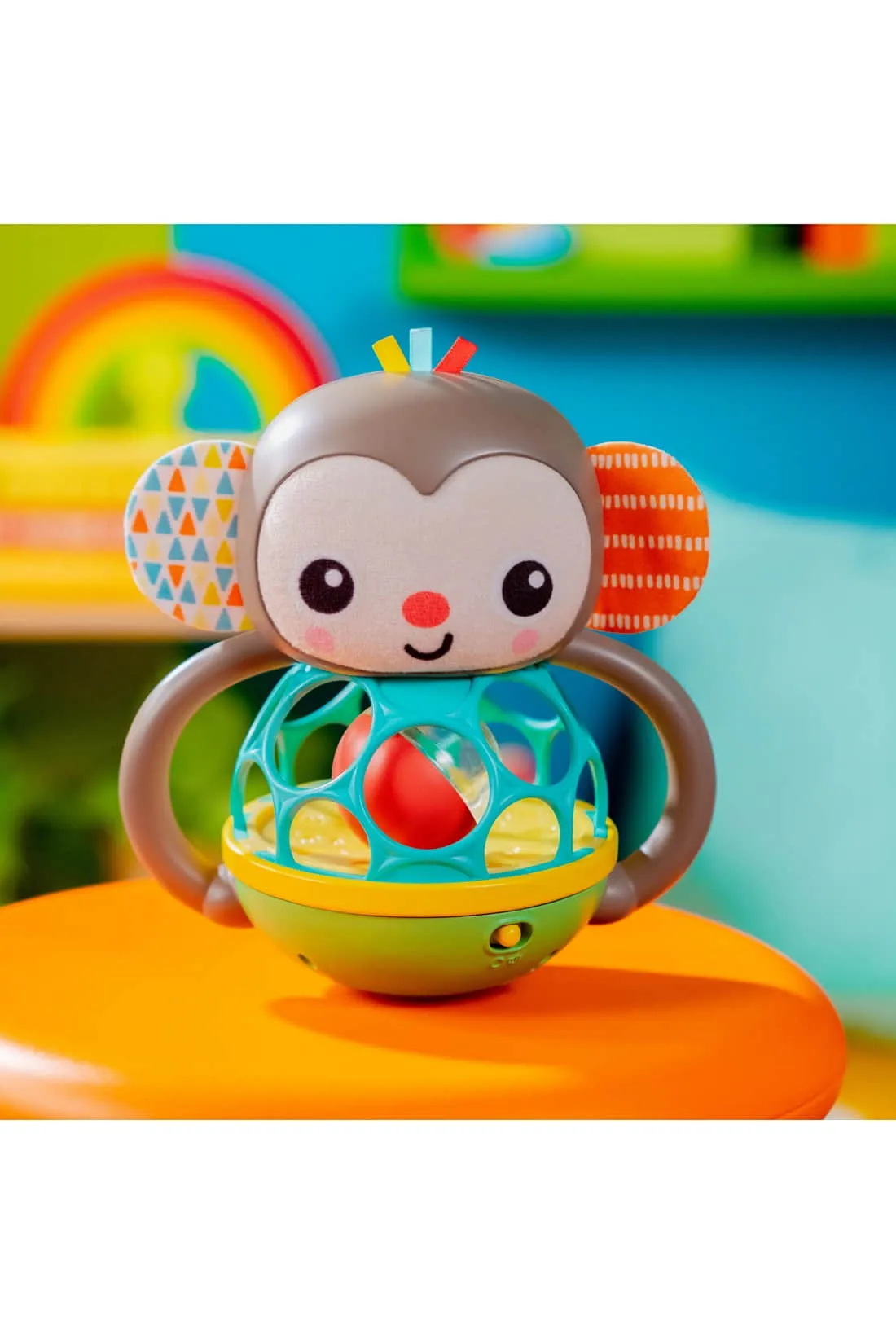 Bright Starts Grab & Giggle Monkey Multi-Sensory Toy