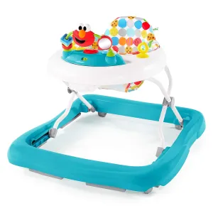 Bright Starts Sesame Street I Spot Elmo! Baby Activity Center & Walker - Easy-Fold Frame and 30  Songs and Sounds by Elmo and Friends, 6-12 Months