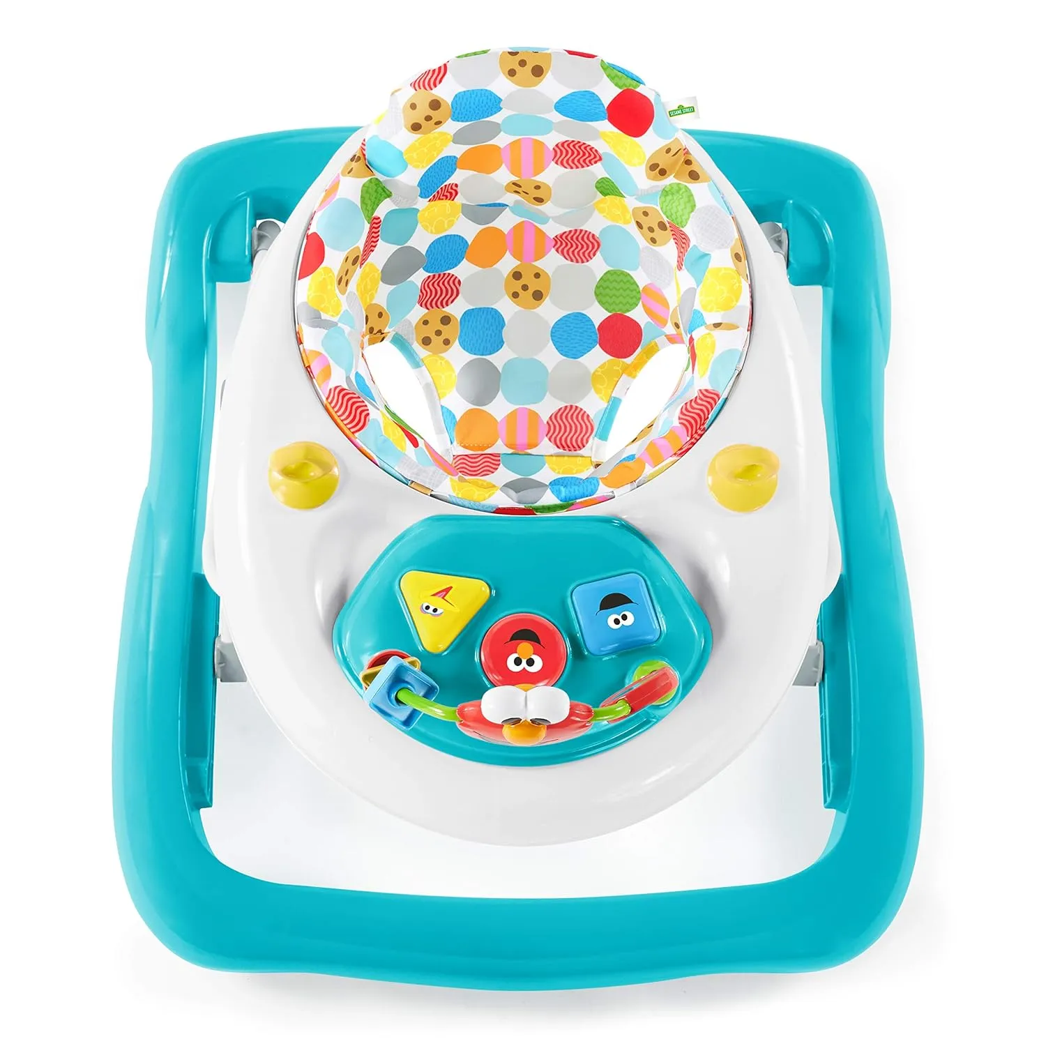 Bright Starts Sesame Street I Spot Elmo! Baby Activity Center & Walker - Easy-Fold Frame and 30  Songs and Sounds by Elmo and Friends, 6-12 Months