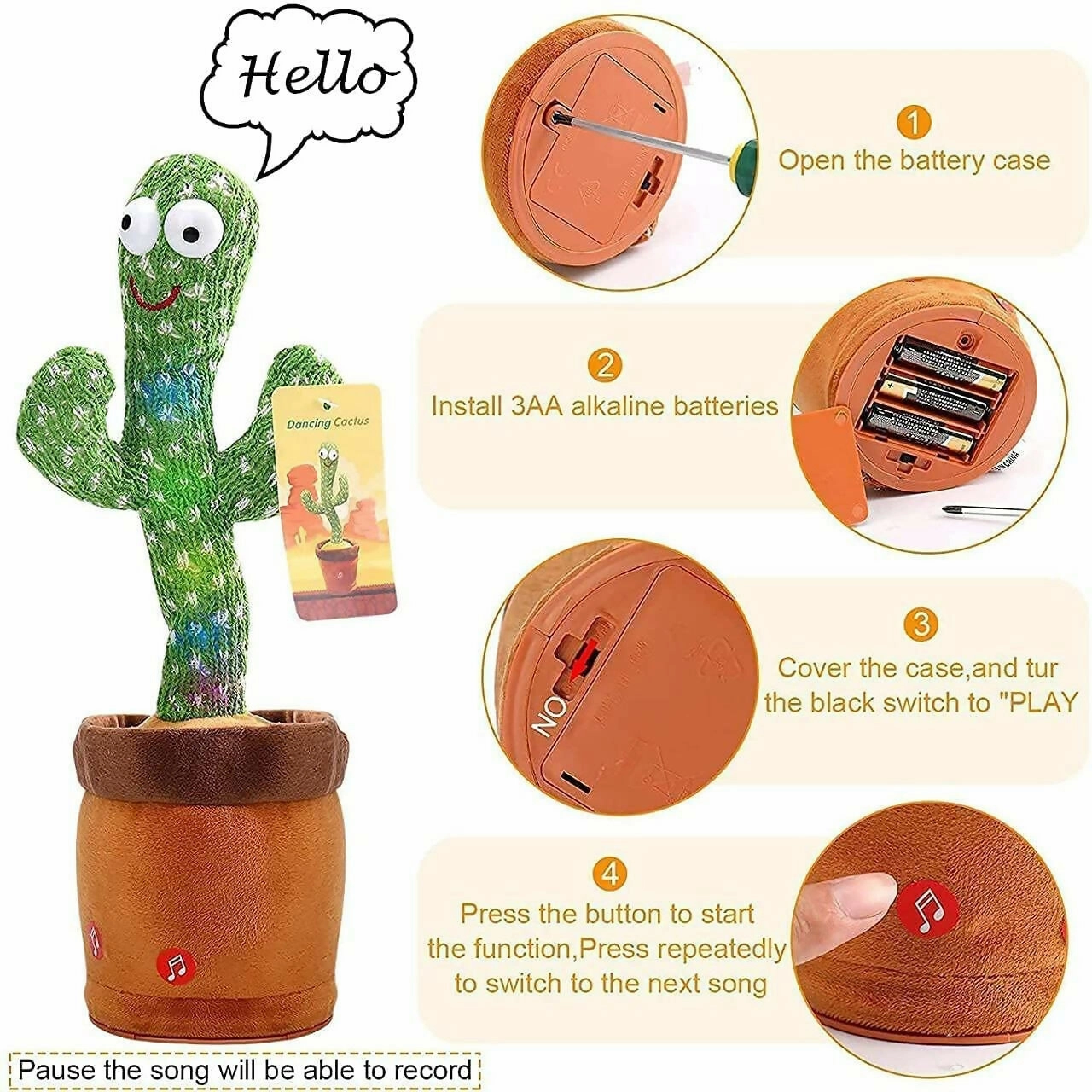 Bright LED Glow Toy with Repeat Function (Green)