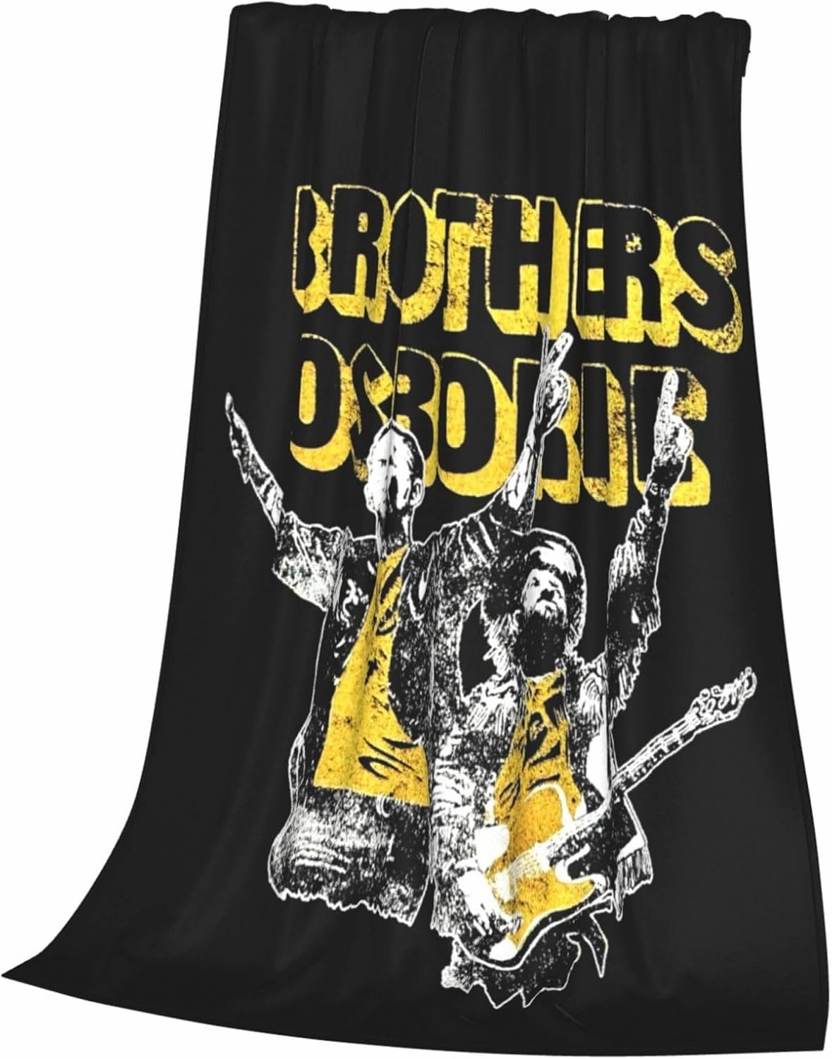 Brothers Music Osborne Fleece Throw Blanket Flannel Air Conditioning Quilt for Couch Camping Travel 40"x30"