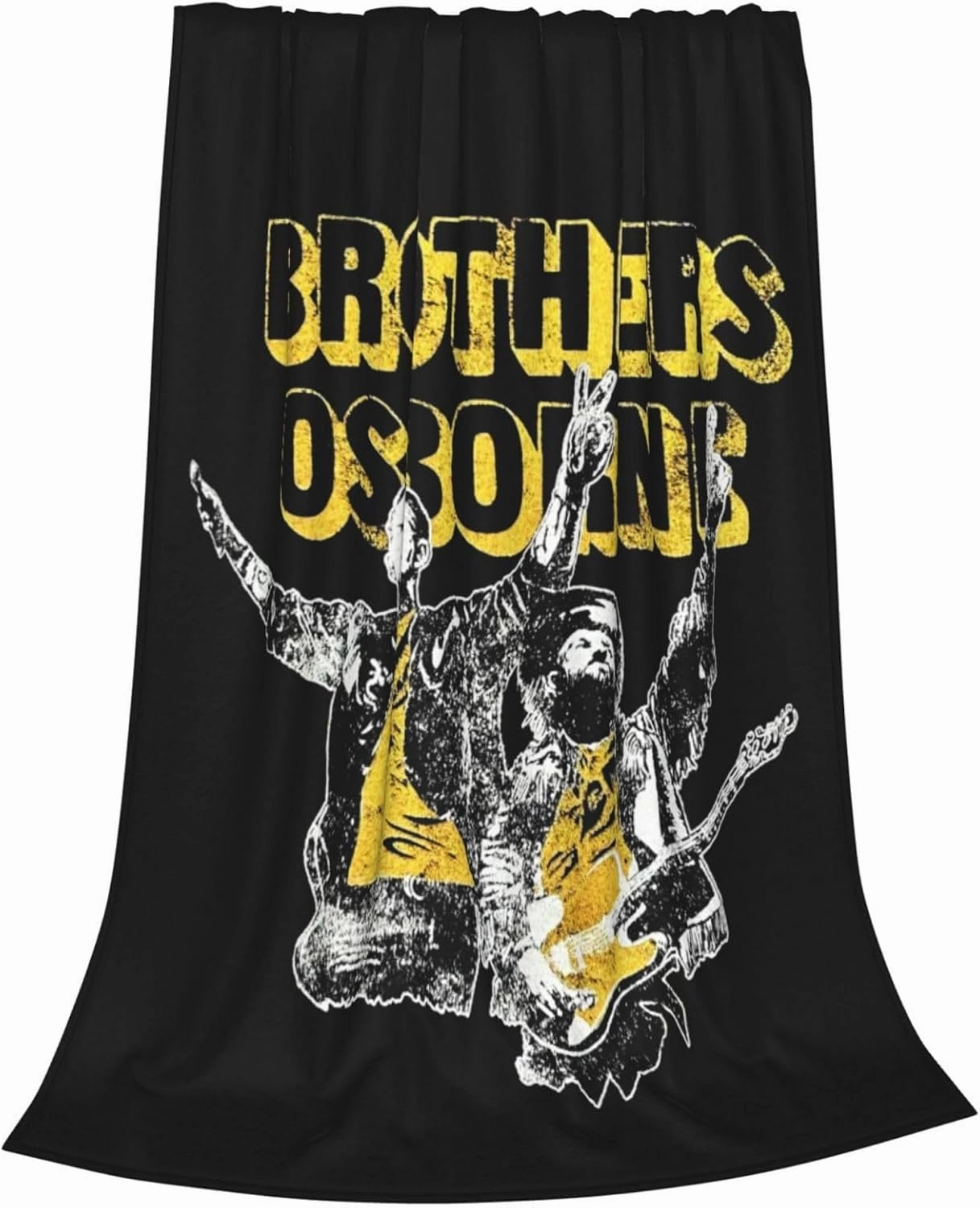 Brothers Music Osborne Fleece Throw Blanket Flannel Air Conditioning Quilt for Couch Camping Travel 40"x30"