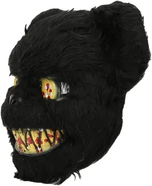 Brrnoo Halloween Bloody Teddy Bear Mask Cosplay Props Funny Trick Toys Halloween Decoration Black