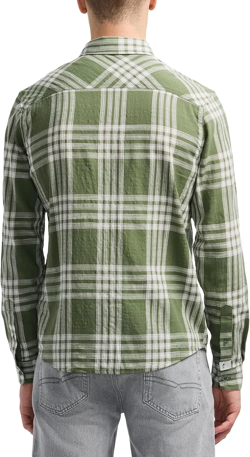 Buffalo David Bitton Men's Long Sleeve Plaid Button Down