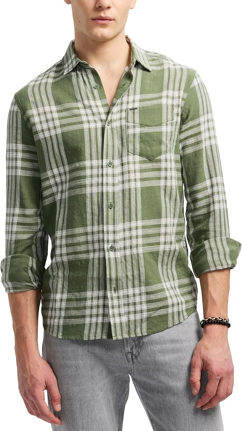 Buffalo David Bitton Men's Long Sleeve Plaid Button Down