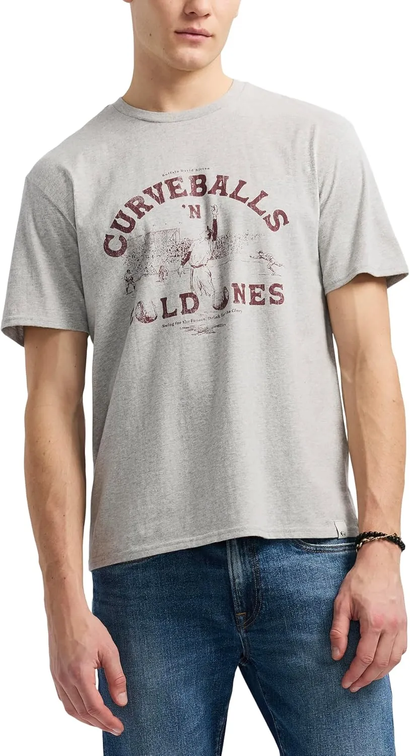 Buffalo David Bitton Men's Short Sleeve Cocktail Drink Graphic Tee