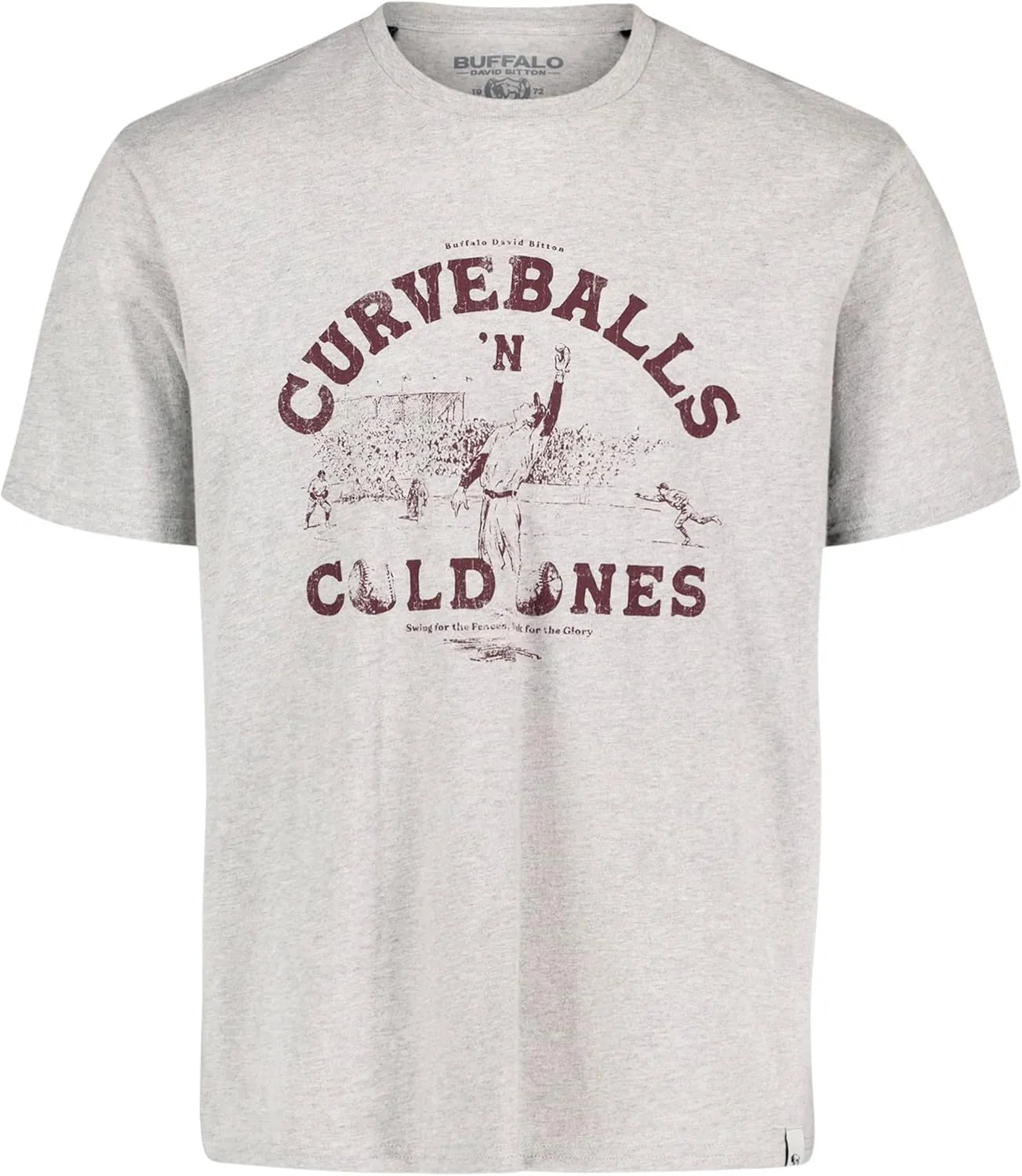 Buffalo David Bitton Men's Short Sleeve Cocktail Drink Graphic Tee