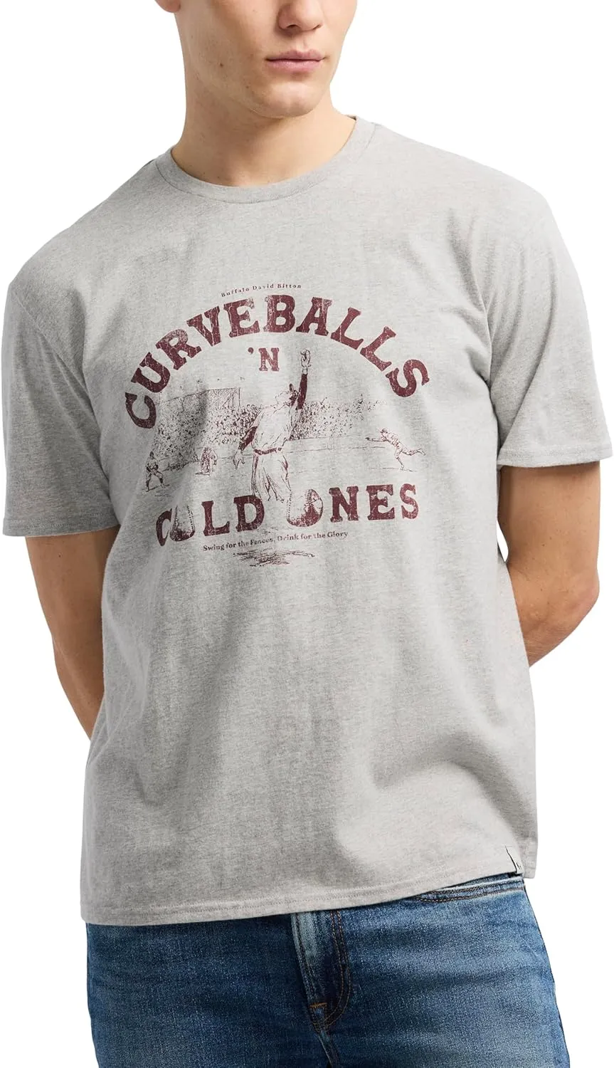 Buffalo David Bitton Men's Short Sleeve Cocktail Drink Graphic Tee