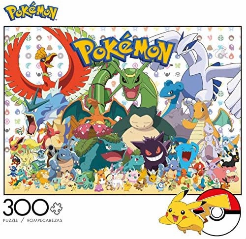 Buffalo Games - Pokémon - Fan Favorites - 300 Large Piece Jigsaw Puzzle Multicolor, 21.25"L X 15"W