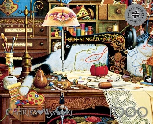 Buffalo Games - Silver Select - Charles Wysocki - Maggie The Messmaker - 1000 Piece Jigsaw Puzzle for Adults -Challenging Puzzle Perfect for Game Nights - Finished Size is 26.75 x 19.75