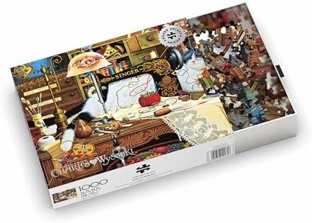 Buffalo Games - Silver Select - Charles Wysocki - Maggie The Messmaker - 1000 Piece Jigsaw Puzzle for Adults -Challenging Puzzle Perfect for Game Nights - Finished Size is 26.75 x 19.75