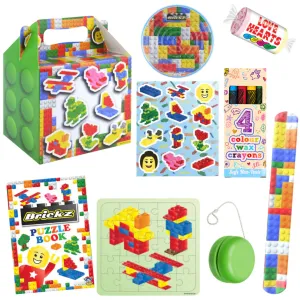 Building Blocks Theme Pre-Filled Party Boxes