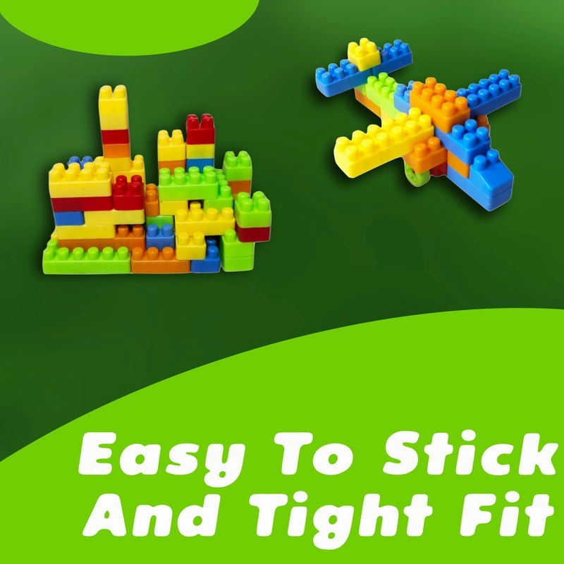 Building Bricks Game - Blocks Kit - 130 Pieces (3-6 Years)