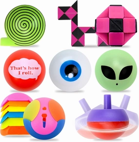 Bulk Mini Toys - 100 Pcs Prizes for Kids - Party Favors - Birthday Gifts - Pinata Stuffers - Goody Bag Fillers - Easter Egg Fillers - Vending Machine Items - 1.38 Inch