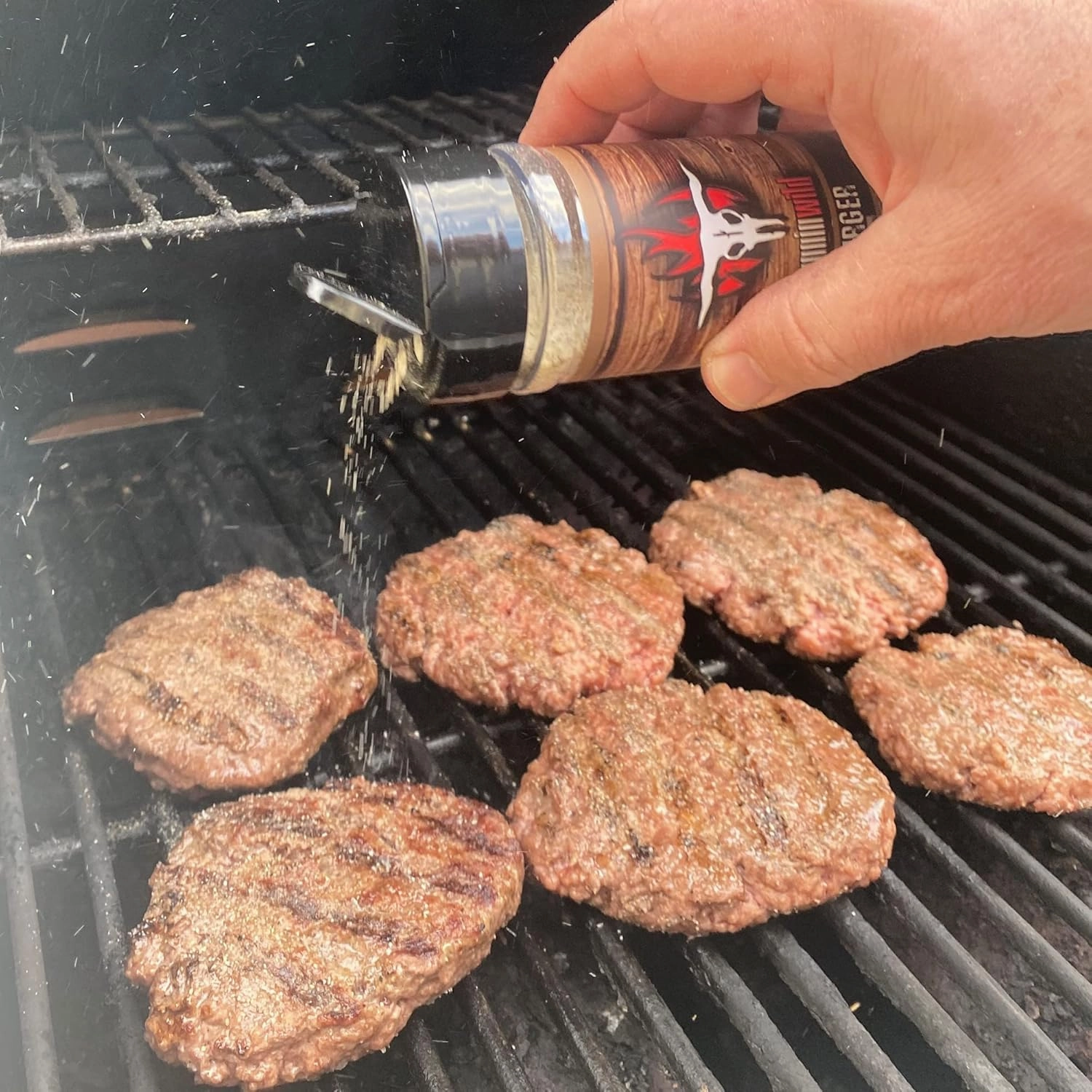 Burger Seasoning | Premium Hamburger Seasoning for Smash Burgers, Burger Patties, Turkey Burgers, Meatloaf, Steak, and Beef | Runnin’ Wild Foods (7.2 Ounce)